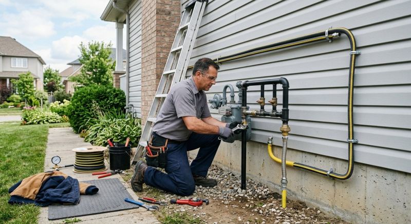Fire Pit Gas Line Installation in Austin, TX