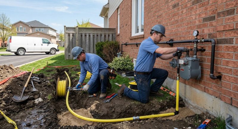 Fire Pit Gas Line Installation in Kansas City, MO